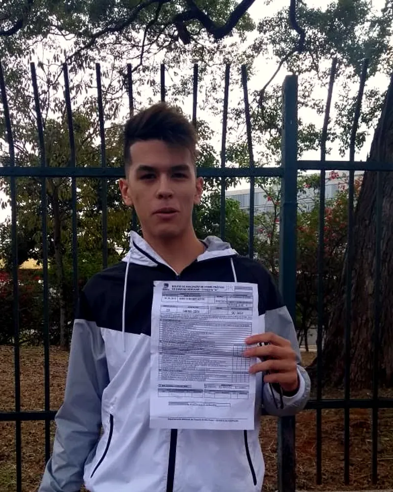 Aluno da Caminho Certo — aprovado no detran