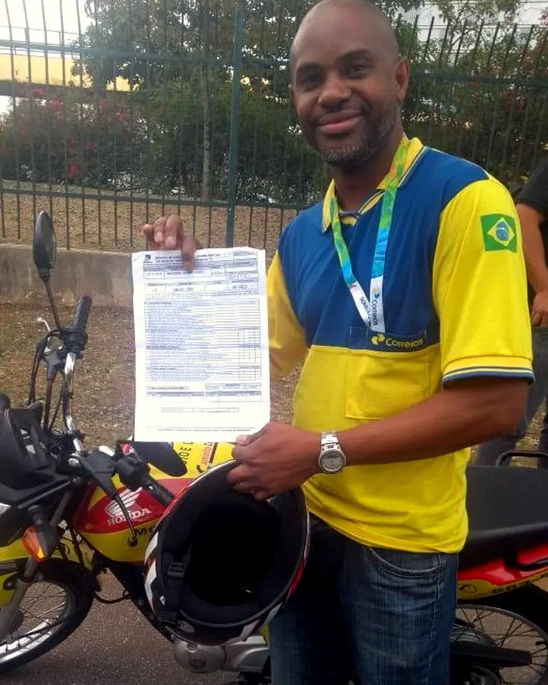 Aluno da Caminho Certo — moto, aprovado